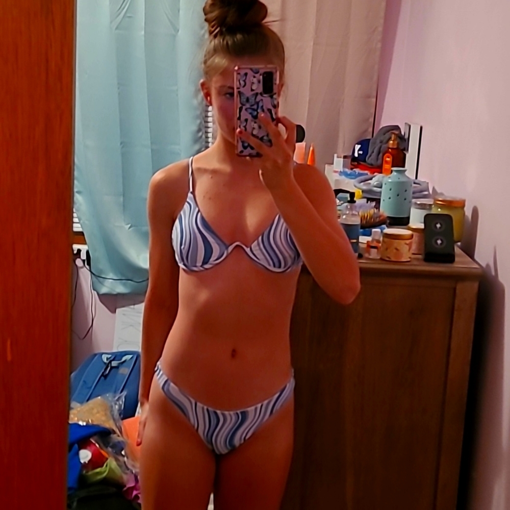 Blue bikinr